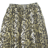 Womens A-Line Skirt Beige Midi M