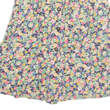 FRITZI Button Down Womens A-Line Skirt Green Knee Length Floral M