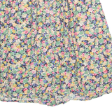 FRITZI Button Down Womens A-Line Skirt Green Knee Length Floral M