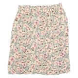 SAG HARBOUR Button Down Womens A-Line Skirt Grey Knee Length 90s M