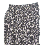 SAG HARBOUR Womens A-Line Skirt Black Midi 90s Floral L