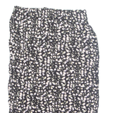 SAG HARBOUR Womens A-Line Skirt Black Midi 90s Floral L