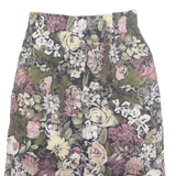 SYNARI Womens A-Line Skirt Black Midi Floral M