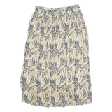 FACHATTA Womens A-Line Skirt Green Midi 90s Paisley M