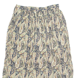 FACHATTA Womens A-Line Skirt Green Midi 90s Paisley M