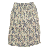 FACHATTA Womens A-Line Skirt Green Midi 90s Paisley M