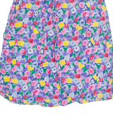 COMPONIX Womens A-Line Skirt Blue Knee Length 90s Floral M