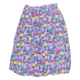 COMPONIX Womens A-Line Skirt Blue Knee Length 90s Floral M
