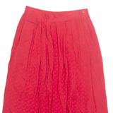 SOPHISTICATES Womens A-Line Skirt Red Midi Crazy Pattern M