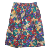 DISTINCTLY DIFFERENT Womens A-Line Skirt Beige Midi 90s Floral L