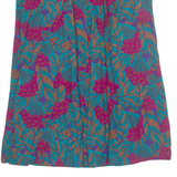 Womens A-Line Skirt Blue Midi 90s Floral M