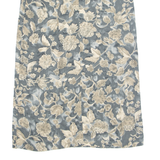 TSAIBEH Womens Straight Skirt Grey Midi Floral UK 10