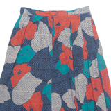 LIBERATED LADY Womens A-Line Skirt Red Knee Length 90s Floral UK 14