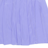 HENNES BY H&M Womens Pleated Skirt Blue Short M