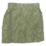 ZARA Womens Straight Skirt Green Short S