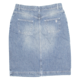 TIMBERLAND Womens Straight Skirt Blue Knee Length Denim M