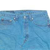 LEVI'S Cut Off 501 Womens Mini Skirt Blue Short Denim M