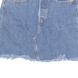 LEVI'S Premium E Womens Straight Skirt Blue Short Denim S