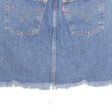 LEVI'S Premium E Womens Straight Skirt Blue Short Denim S