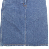 VALENTINO Womens Straight Skirt Blue Knee Length 90s Denim S