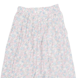 MADDIES Womens A-Line Skirt Pink Midi Viscose 90s Floral S