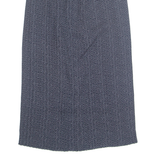 Womens Pleated Skirt Blue Midi 90s Spotted UK 10