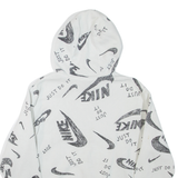 NIKE Mens White Hoodie M