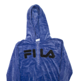 FILA Velour Womens Blue Hoodie S