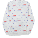 PUMA Mens White Hoodie S