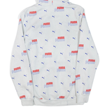 PUMA Mens White Hoodie S