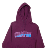 CHAMPION Womens Maroon Hoodie L