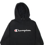 CHAMPION Mens Black Hoodie L