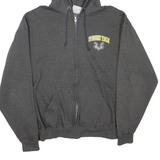 CHAMPION Oregon Tech Mens Grey Hoodie Full Zip USA L