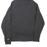 CHAMPION Mens Grey Hoodie Full Zip S