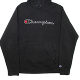 CHAMPION Mens Black Hoodie L