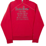 CHAMPION Teacher Mens Red Hoodie M
