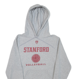 CHAMPION Stanford Volleyball Mens Grey Hoodie USA XS