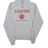 CHAMPION Stanford Volleyball Mens Grey Hoodie USA XS