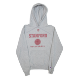 CHAMPION Stanford Volleyball Mens Grey Hoodie USA XS
