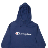 CHAMPION Mens Blue Hoodie M