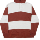 LEVI'S Button Neck Mens Brown Hoodie L