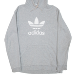 ADIDAS Mens Grey Hoodie M