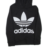 ADIDAS Womens Black Hoodie UK 6