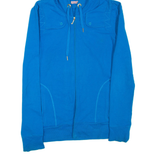 JUICY COUTURE Womens Blue Hoodie Full Zip S