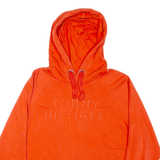 TOMMY HILFIGER Womens Orange Hoodie M