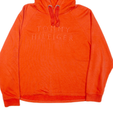 TOMMY HILFIGER Womens Orange Hoodie M
