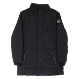 DIESEL Womens Puffer Coat Black Nylon S