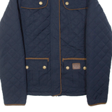 DIESEL Womens Quilted Jacket Blue S