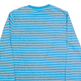 HOLLISTER Striped Mens T-Shirt Blue Long Sleeve S