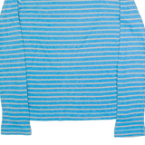 HOLLISTER Striped Mens T-Shirt Blue Long Sleeve S